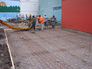 Concrete Slab for Recycle North